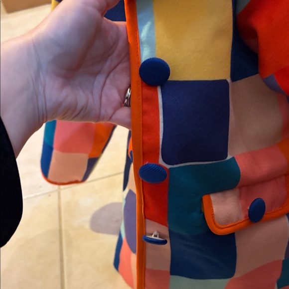 Vibrant Patchwork Kids Blazer - Picture 3 of 7